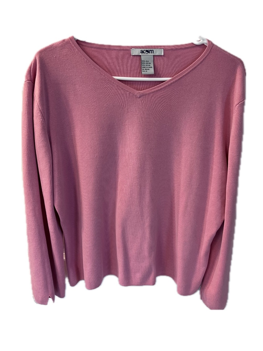 Acorn Dusty Pink V-Neck Sweater